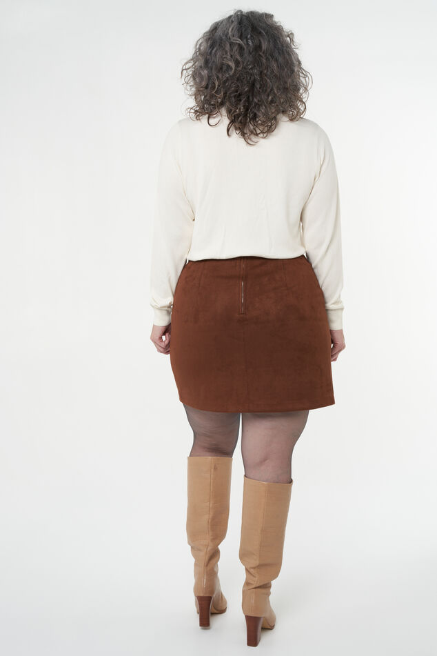 Falda cruzada de ante sintético image number 4