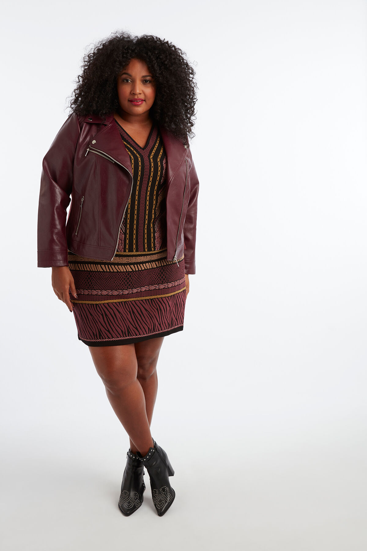 Vestido con estampado wax image number 3