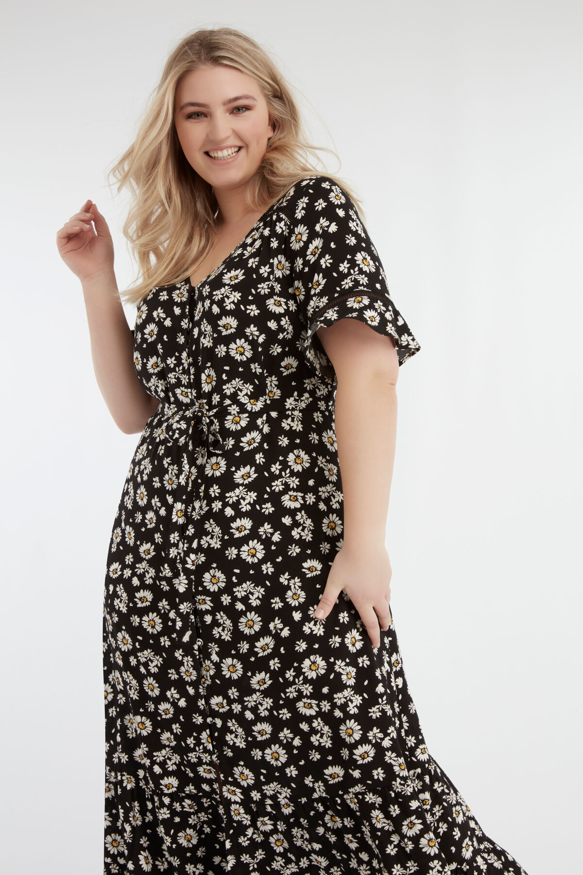 Vestido maxi de flores image number 4