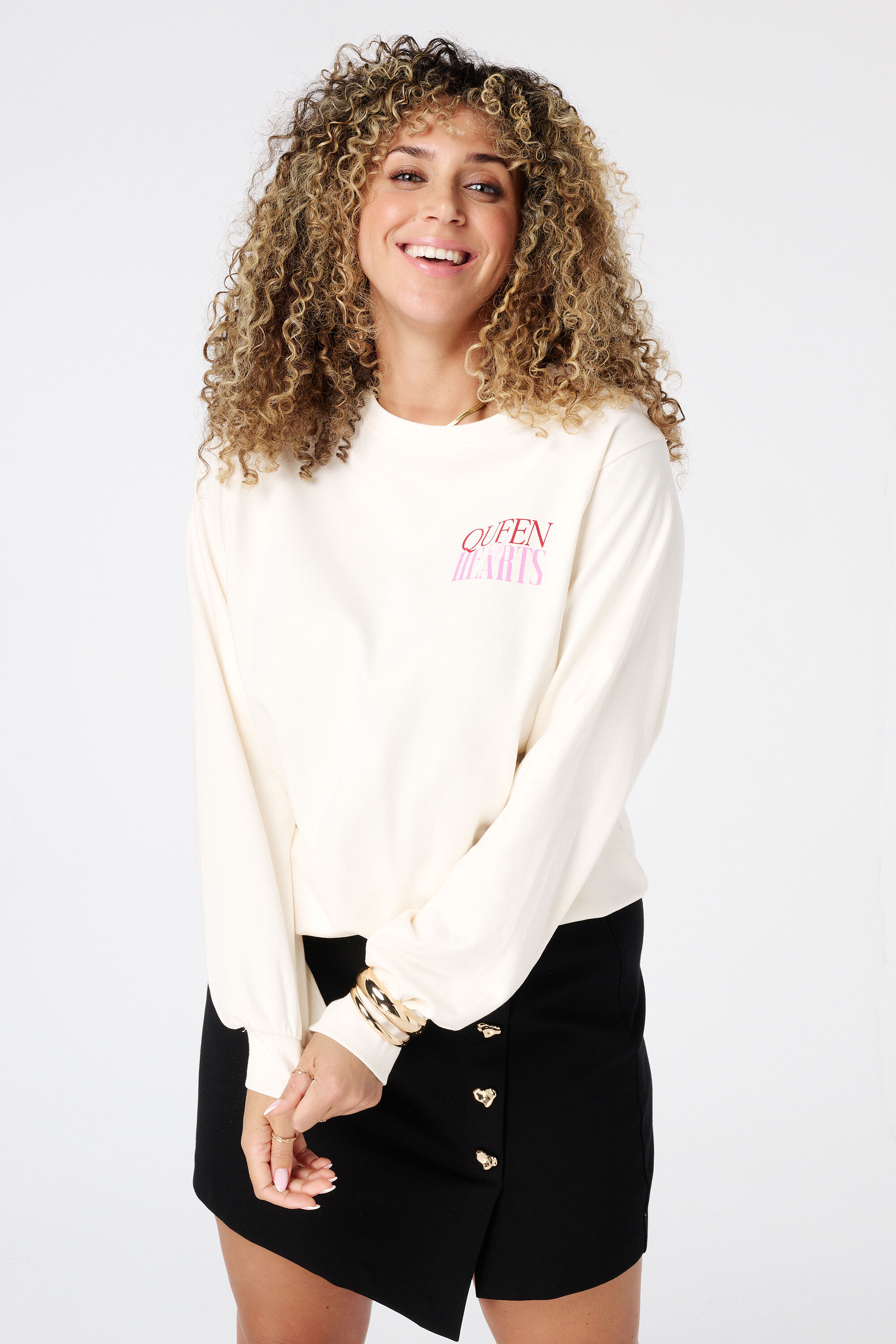 Su&eacute;ter con estampado en la espalda image number 3