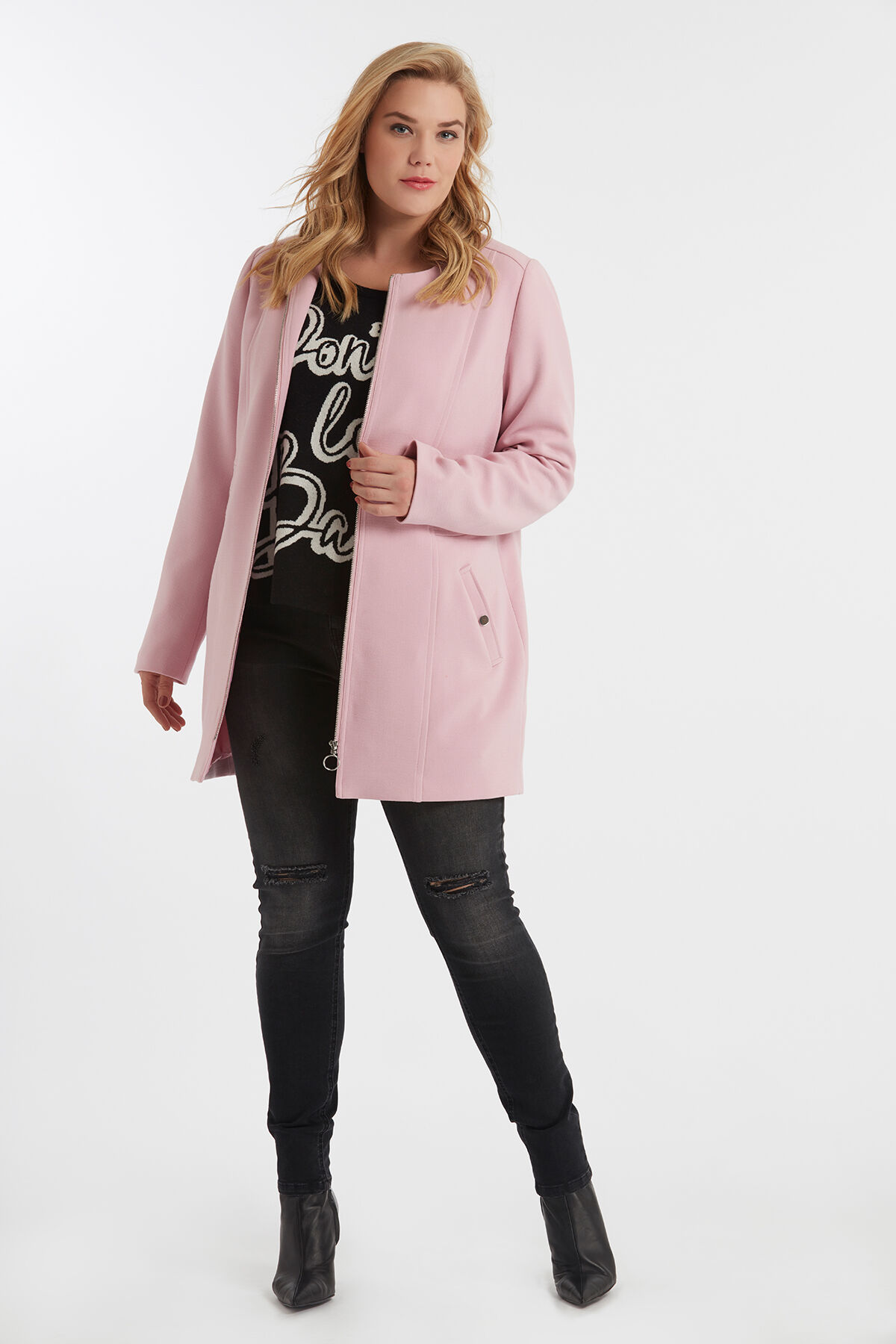 Abrigo de entretiempo con cremallera image number 3