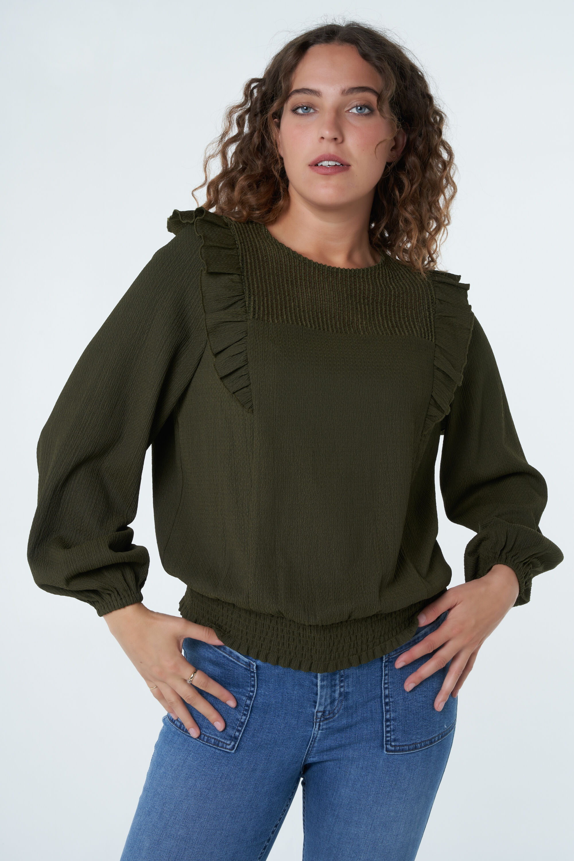 Top con corte globo image number 6