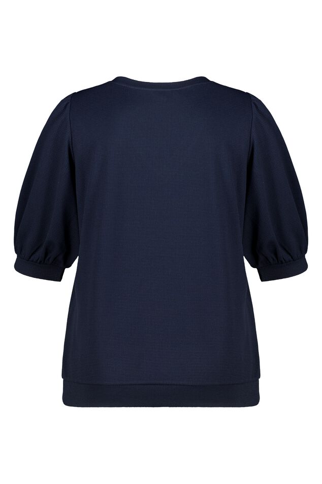 Top con manga abullonada  image number 2