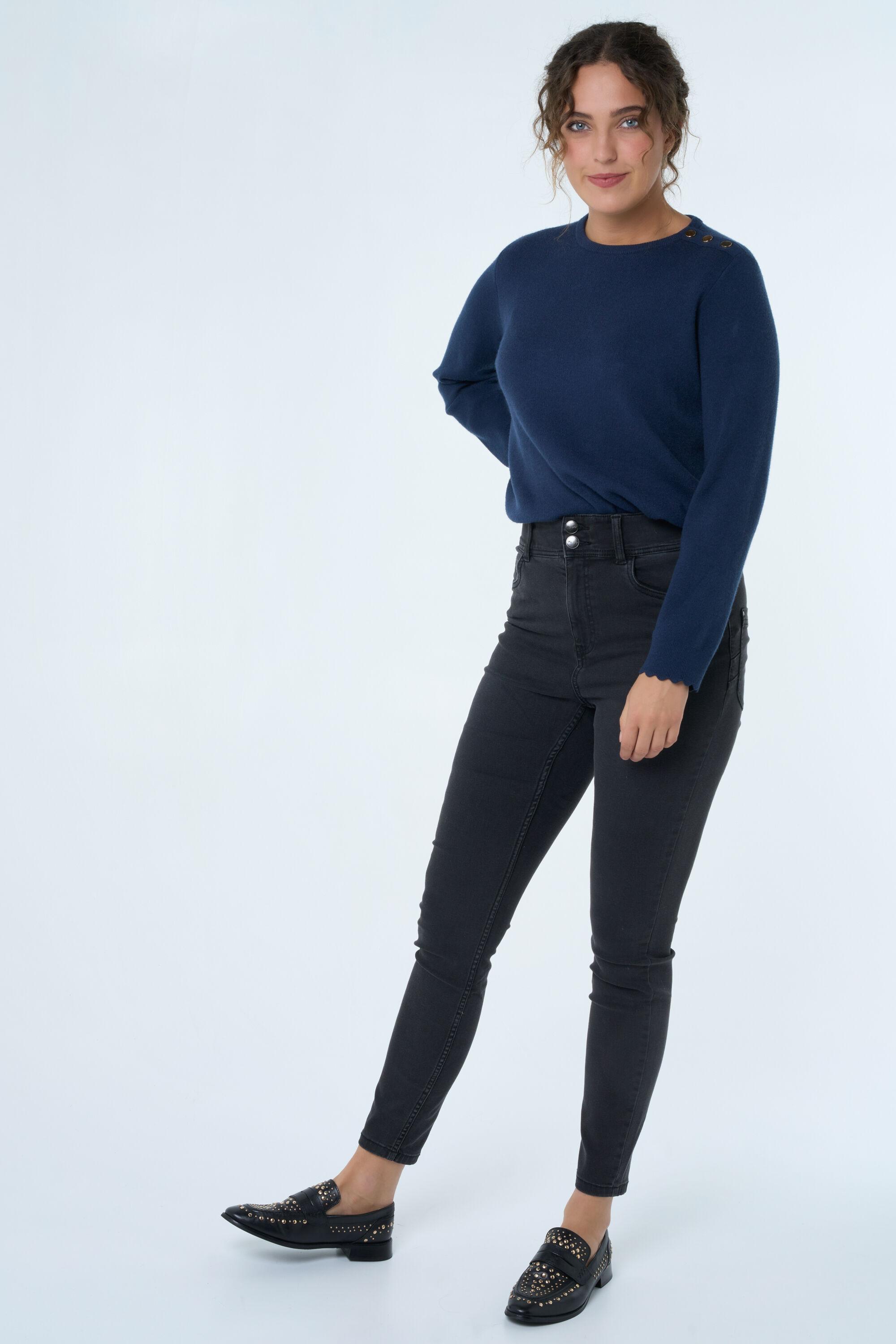 Vaqueros SCULPTS de corte pitillo  image number 6