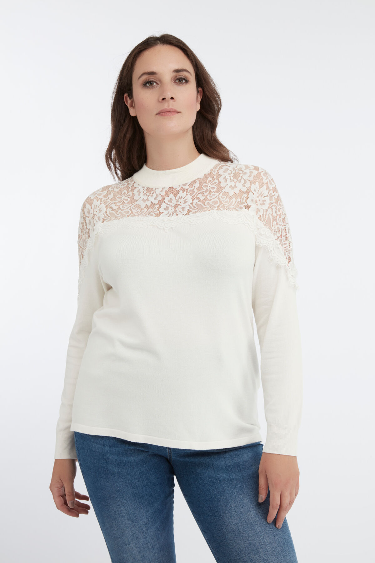 Jersey con encaje image number 0