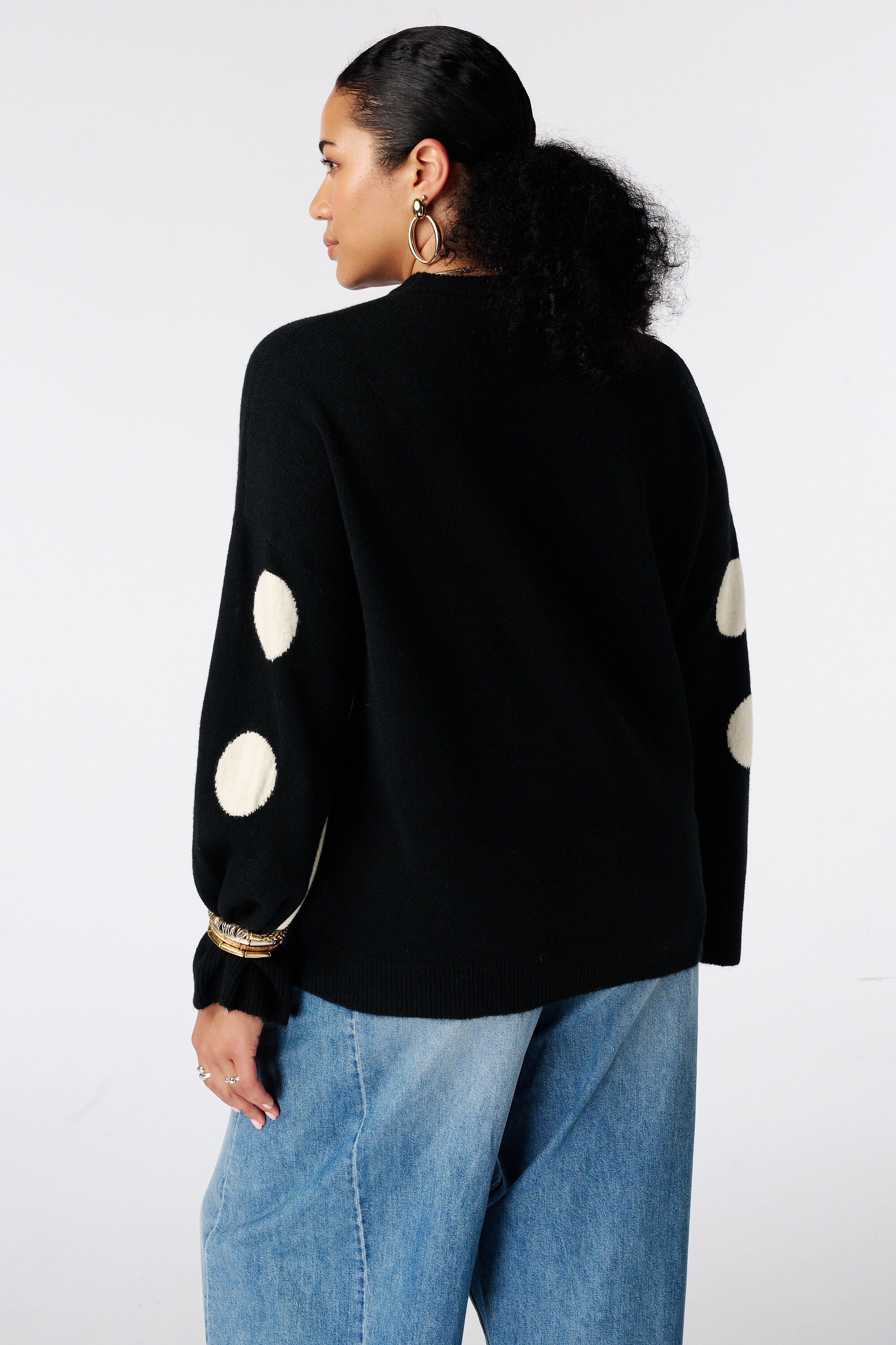 Jersey con estampado de lunares image number 3