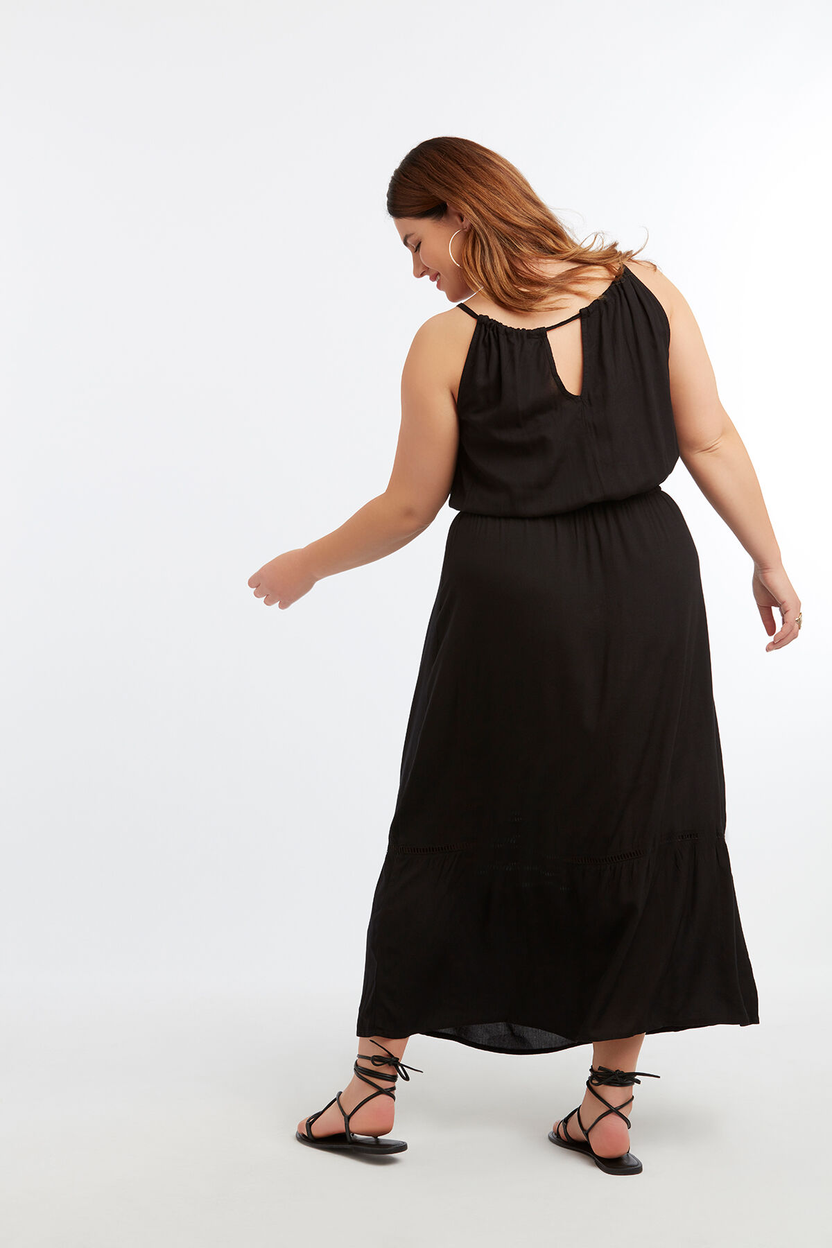 Vestido maxi bordado image number 4