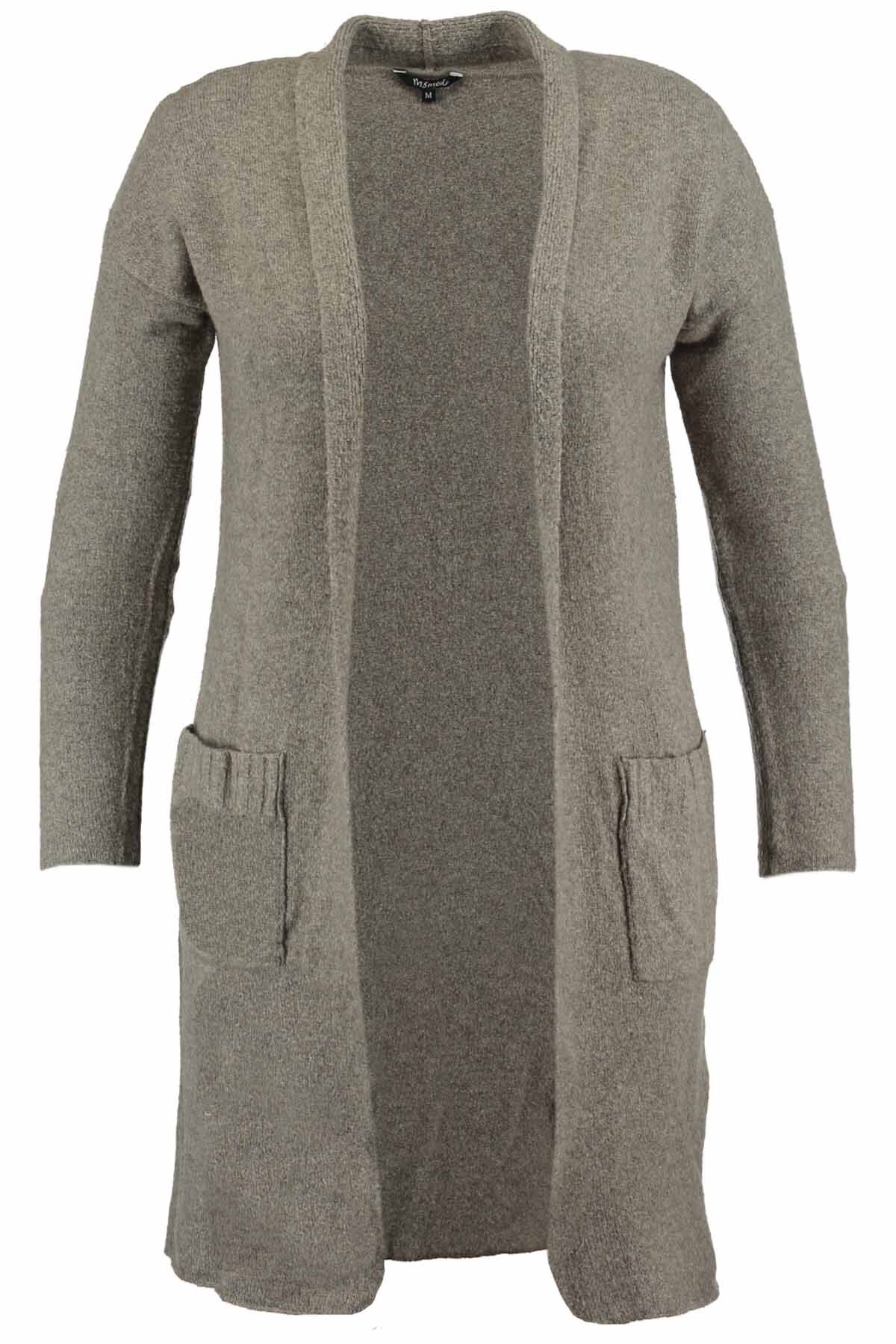 Chaqueta larga de punto image number 1