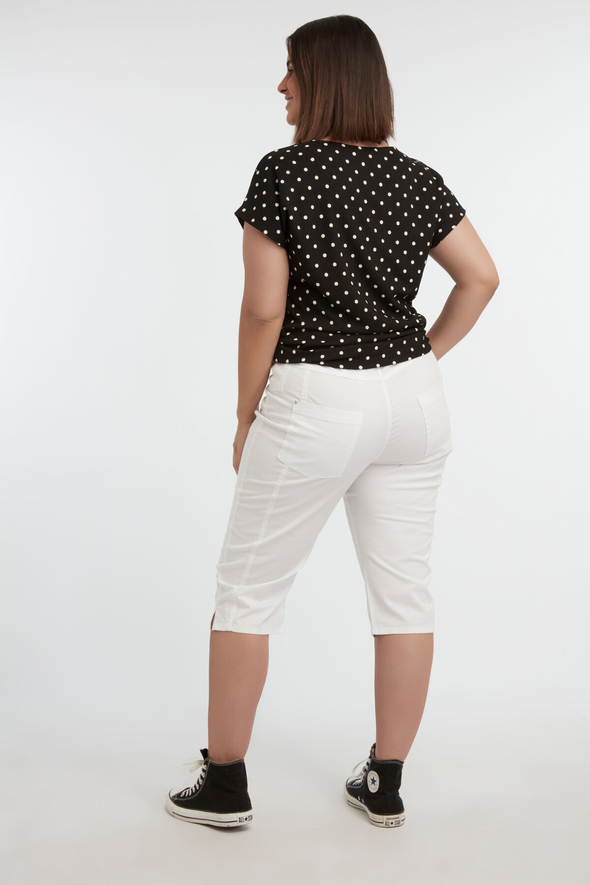 Pantalones pirata de algod&oacute;n image number 5