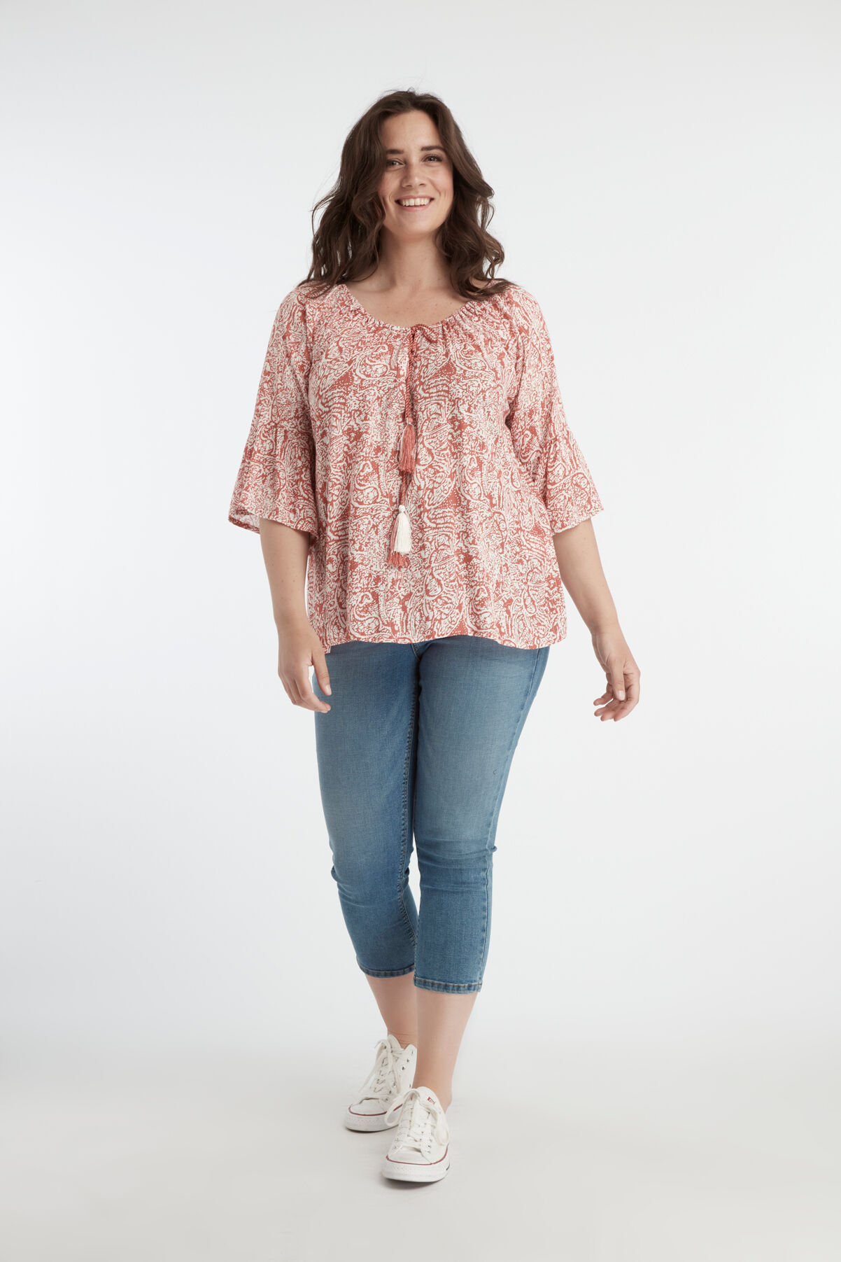 Blusa con manga campana image number 5