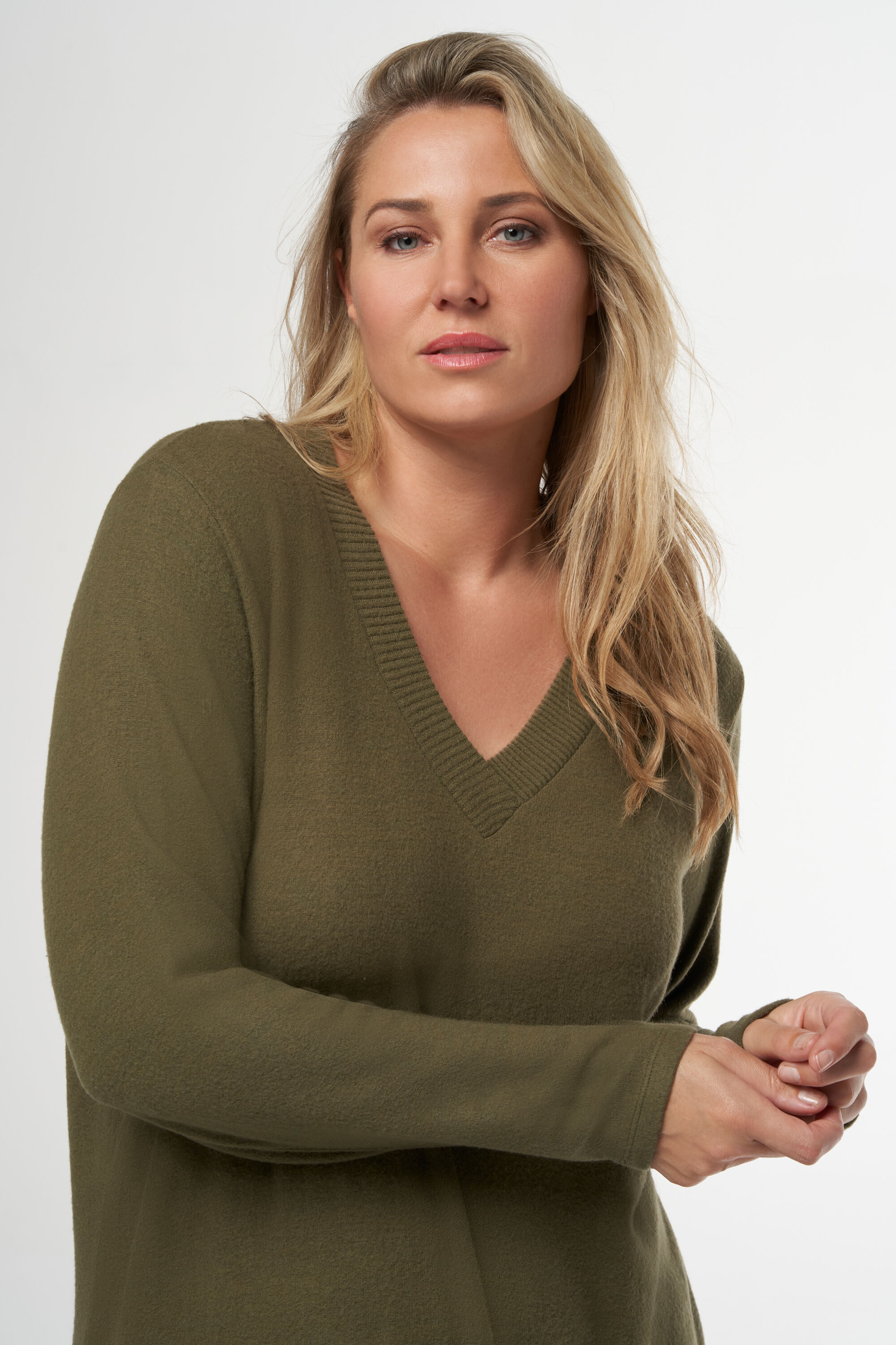 Vestido holgado de tela suave image number 6