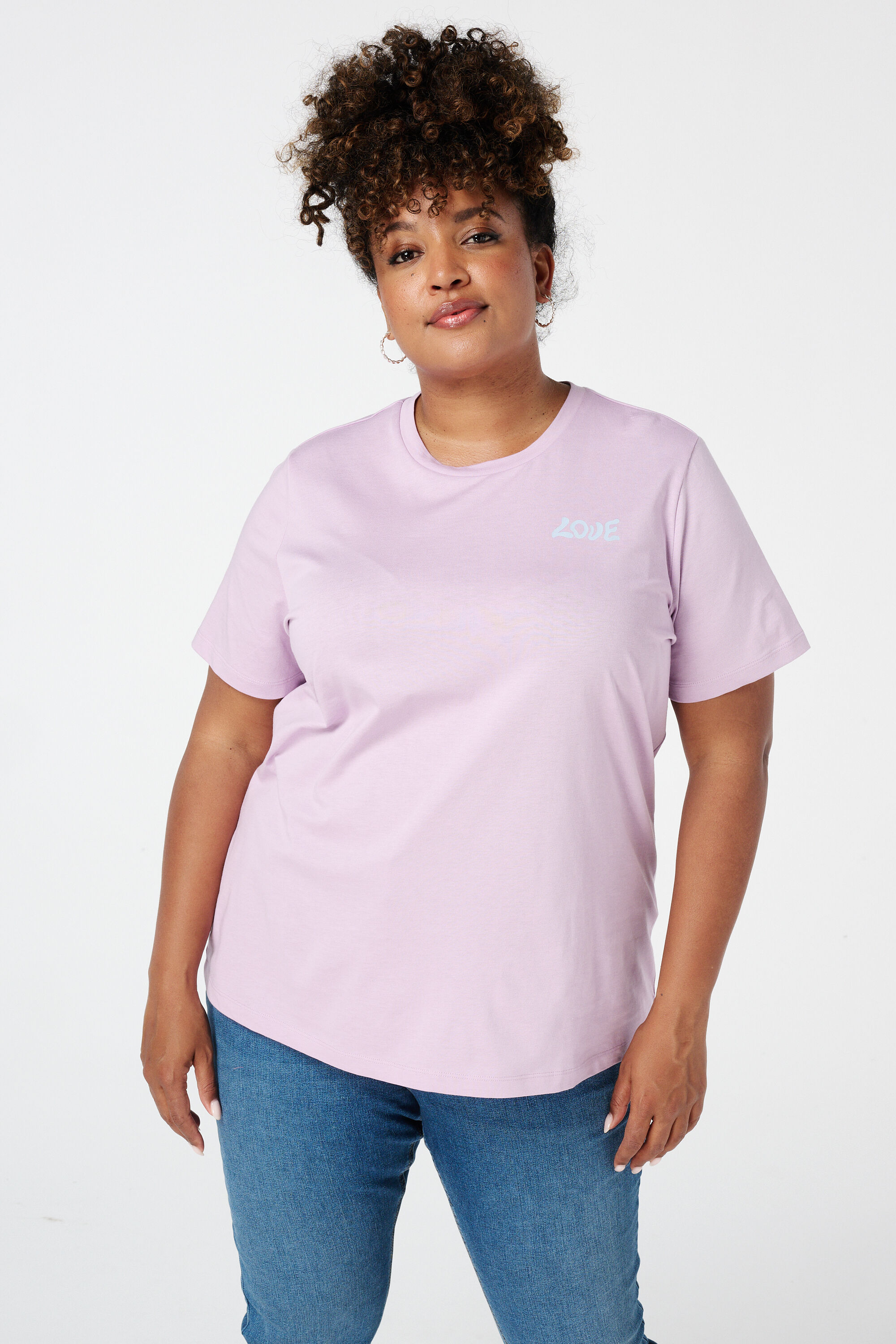 Camiseta con estampado de flores image number 3