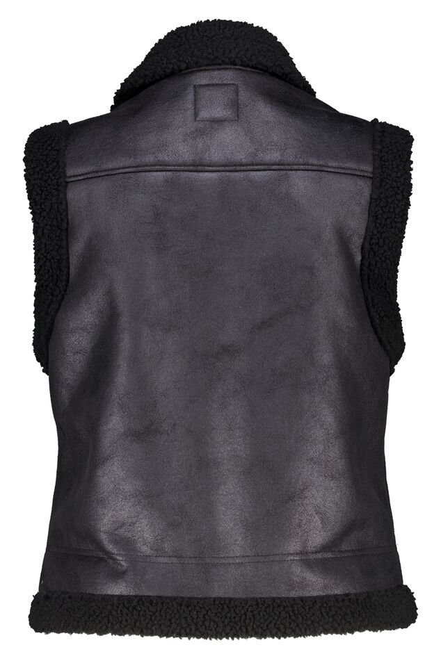 Chaleco de cuero sintético image number 2