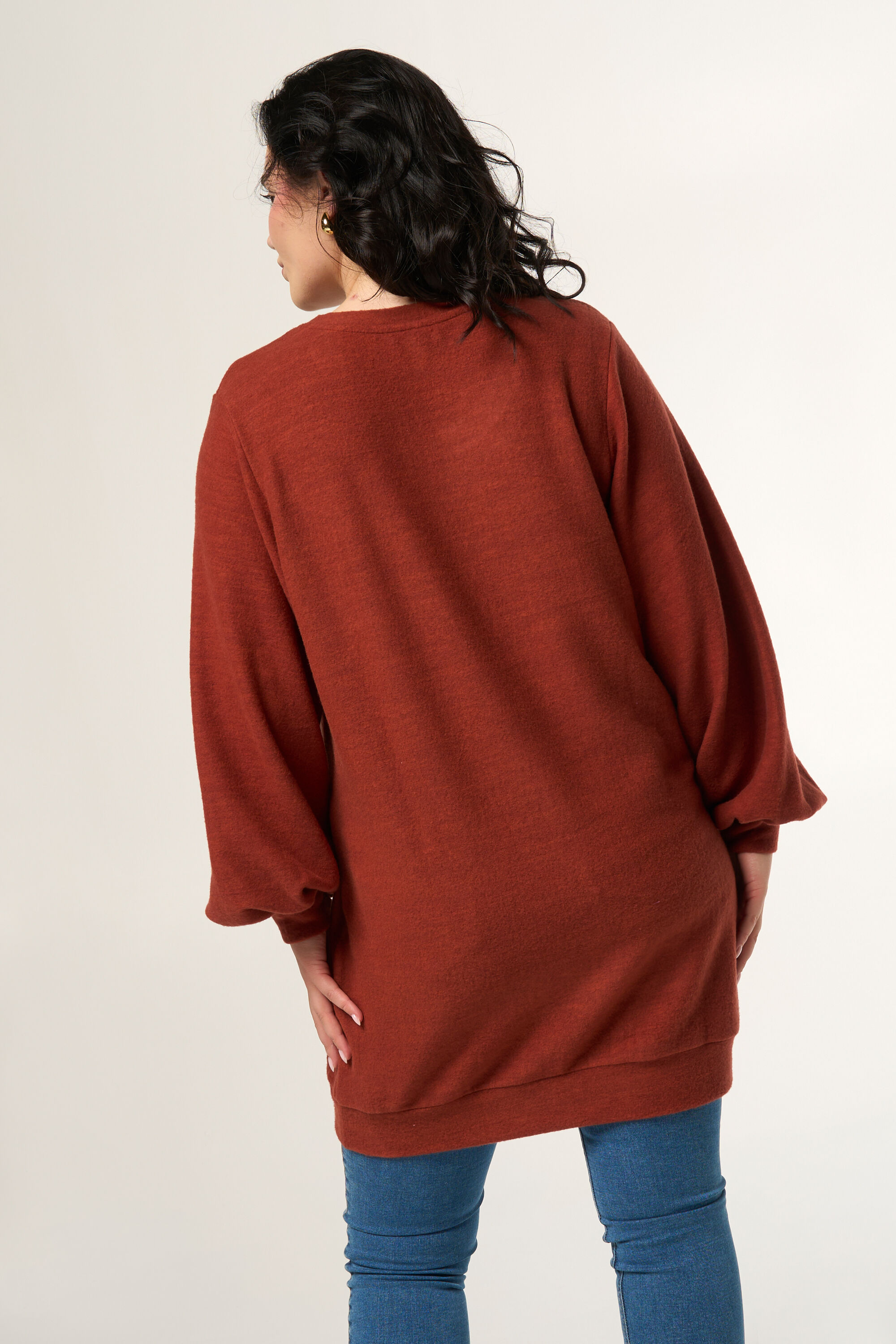 Jersey largo con mangas globo image number 3