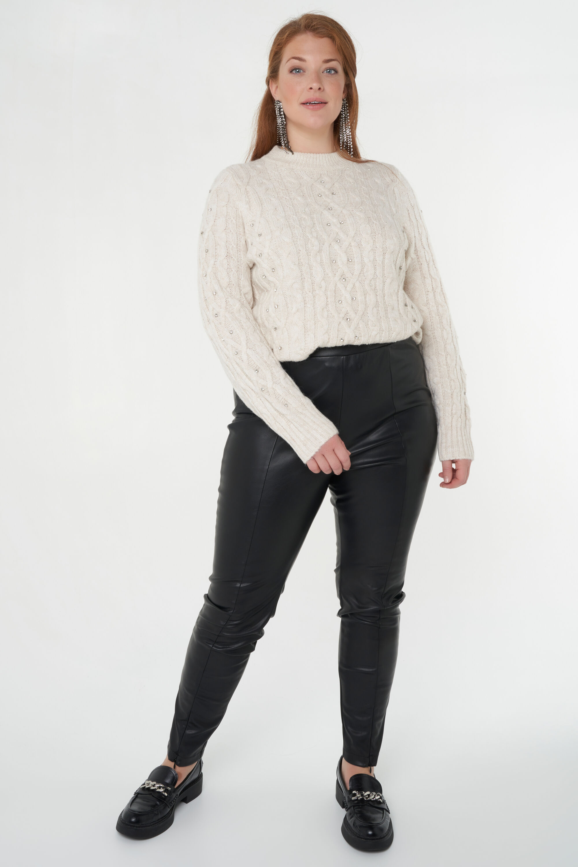 Leggins store cuero sintetico