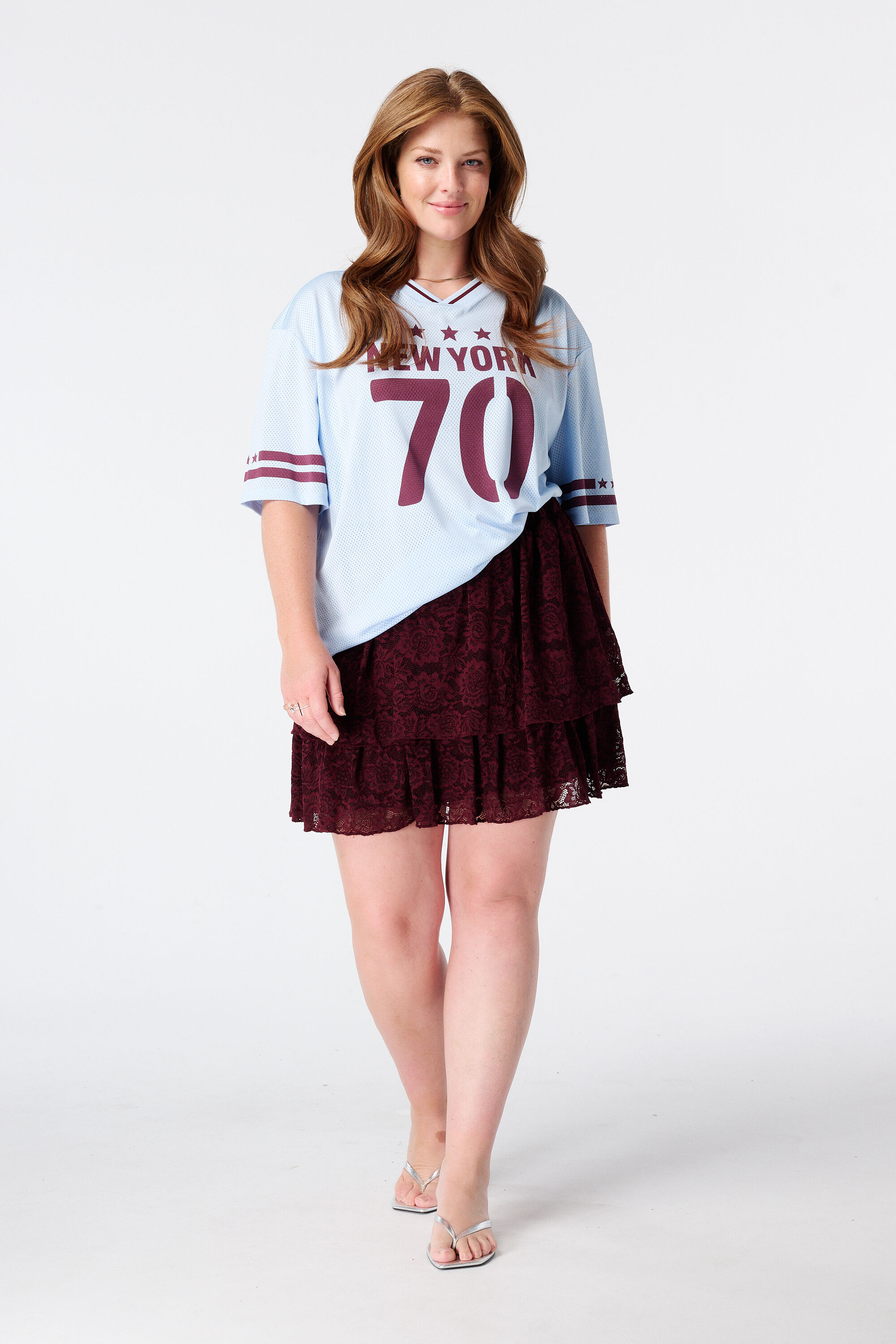 Jersey oversize con estampado deportivo image number 5