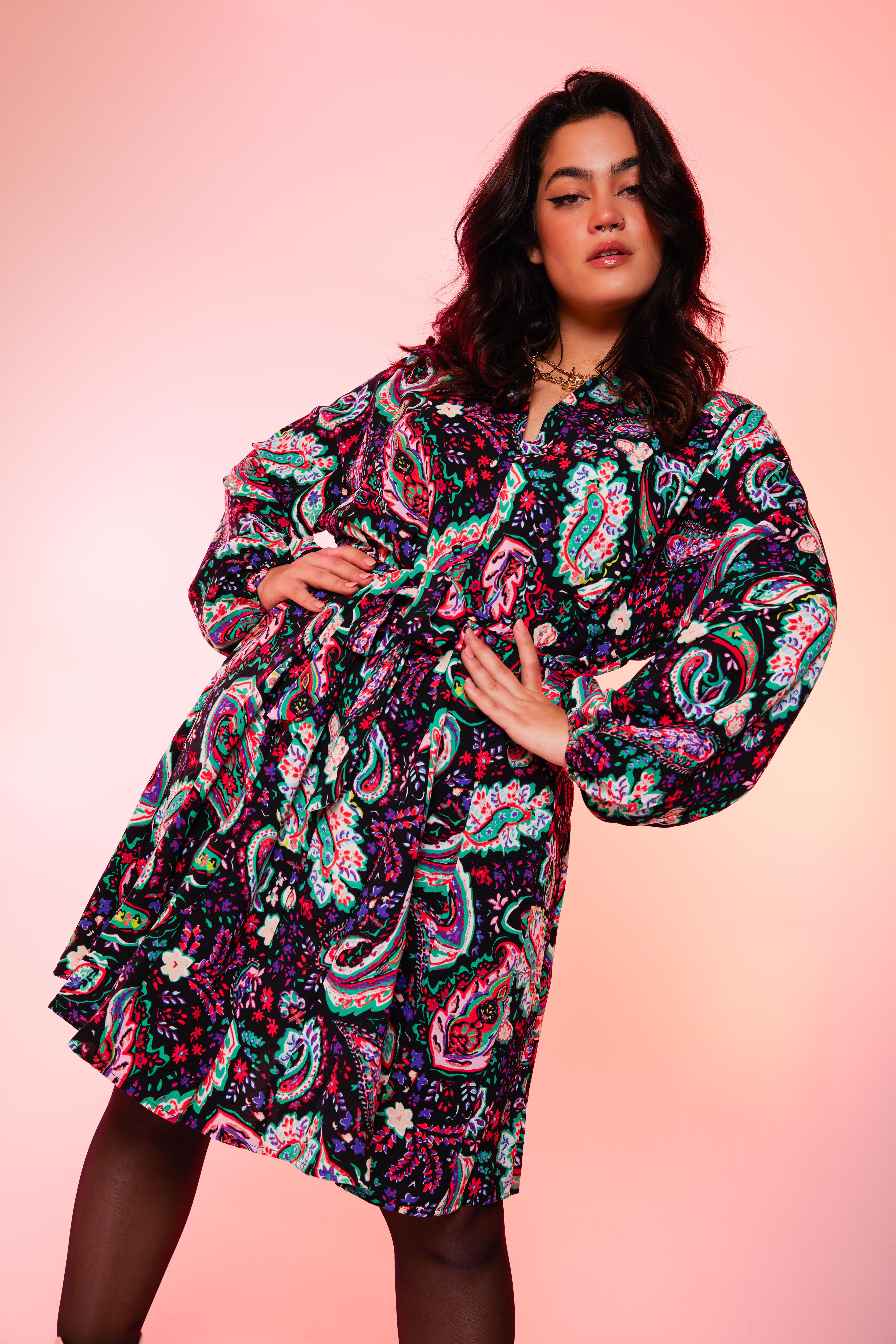 Vestido blusa con estampado image number 6