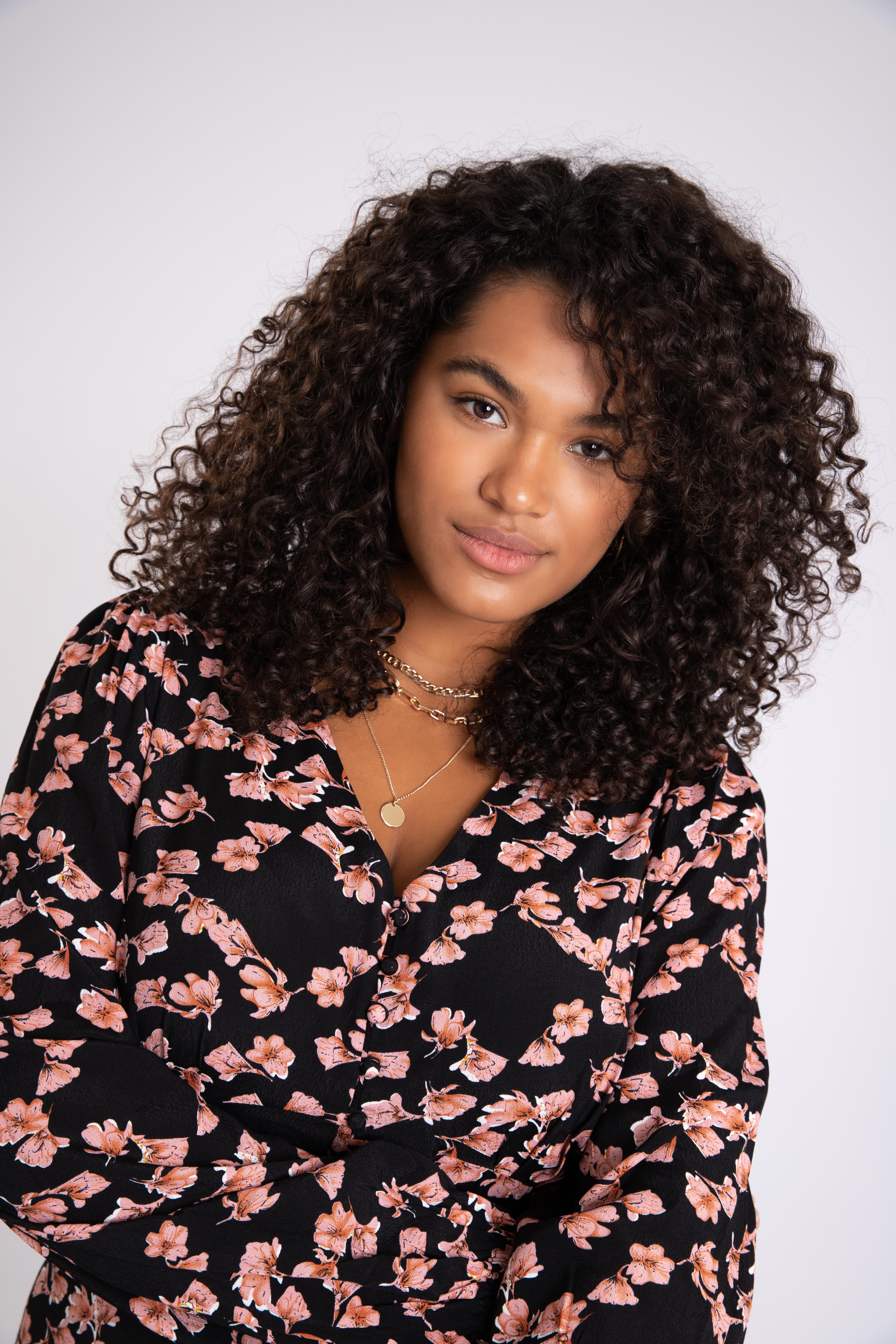 Vestido midi con estampado  image number 6