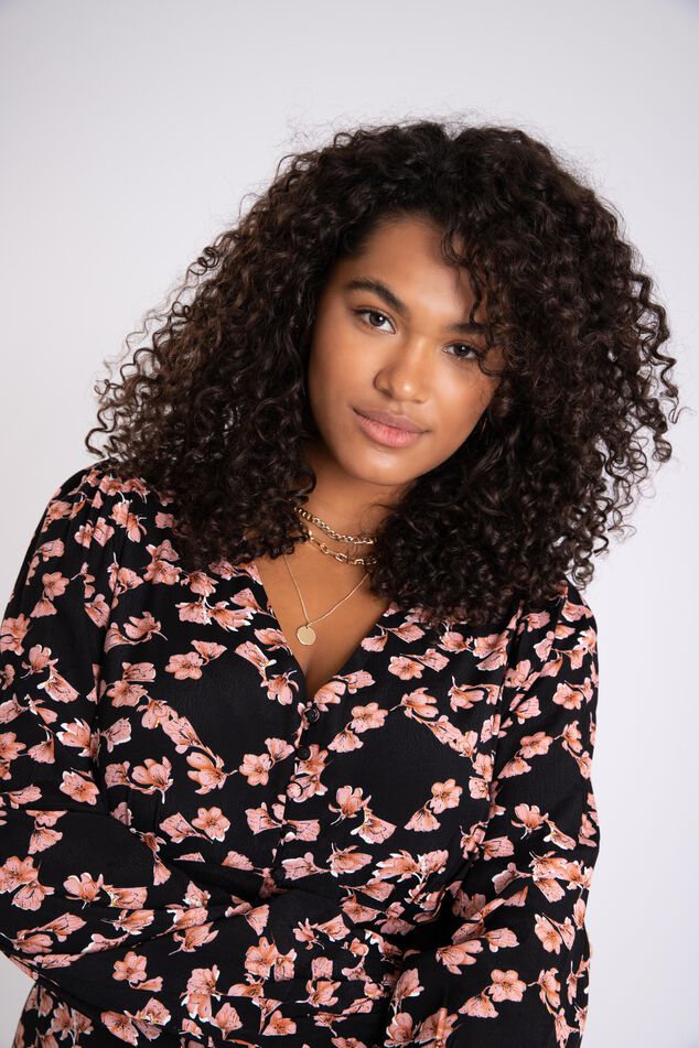 Vestido midi con estampado  image number 6