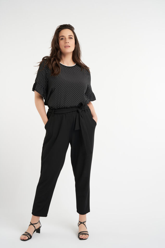 Pantalones con cinto image number 5