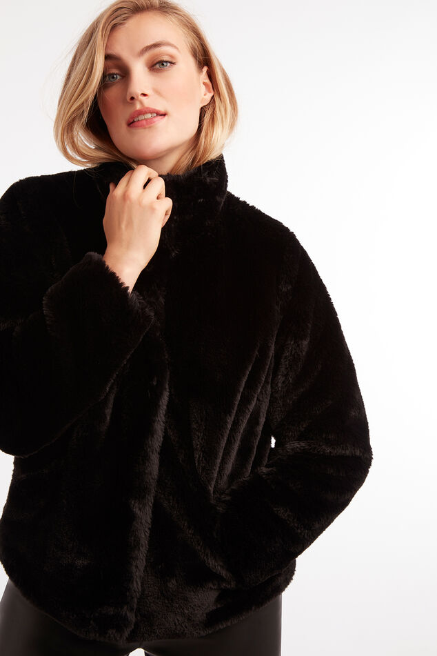 Abrigo de pelo sintético image number 0