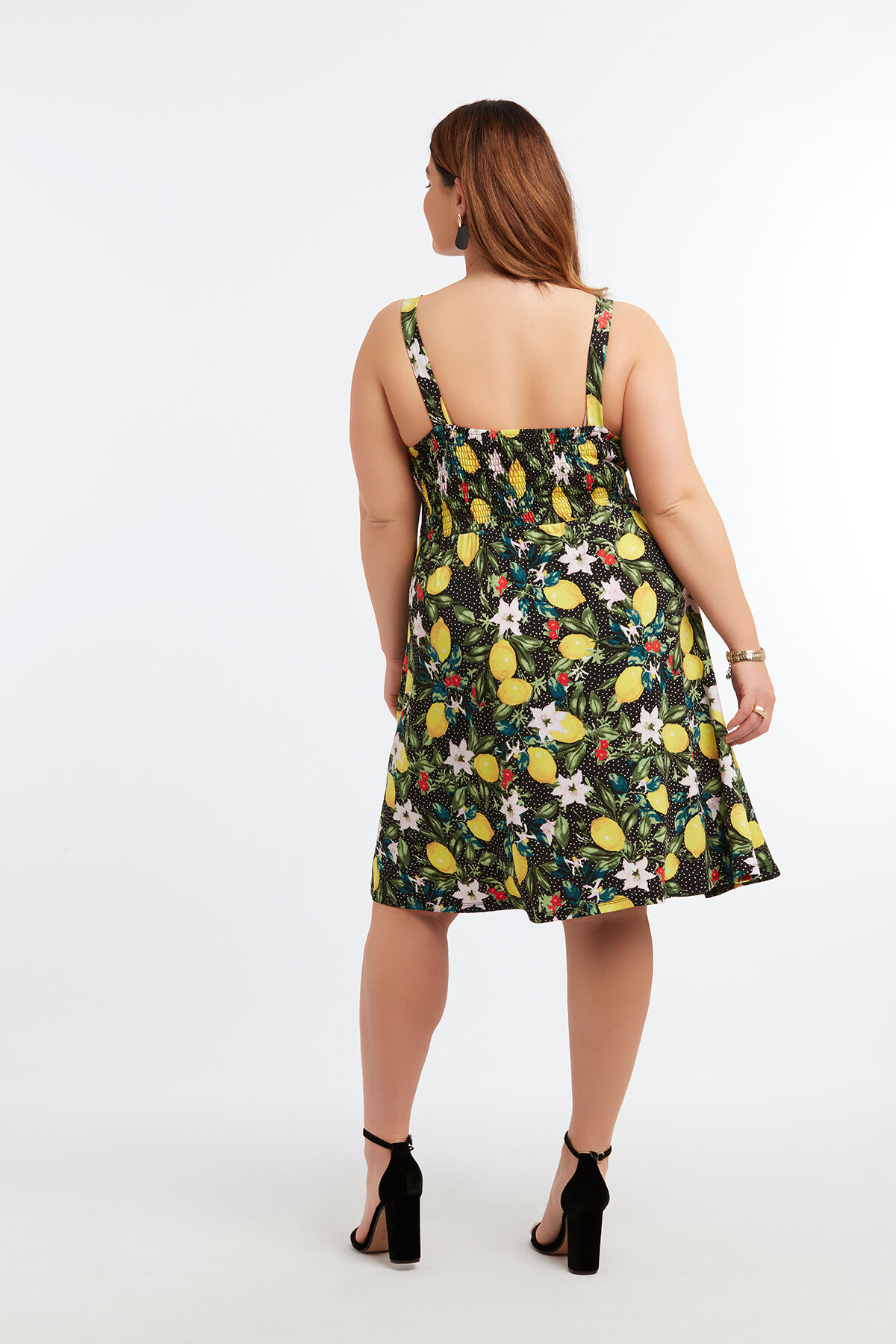 Vestido con estampado de limones image number 5