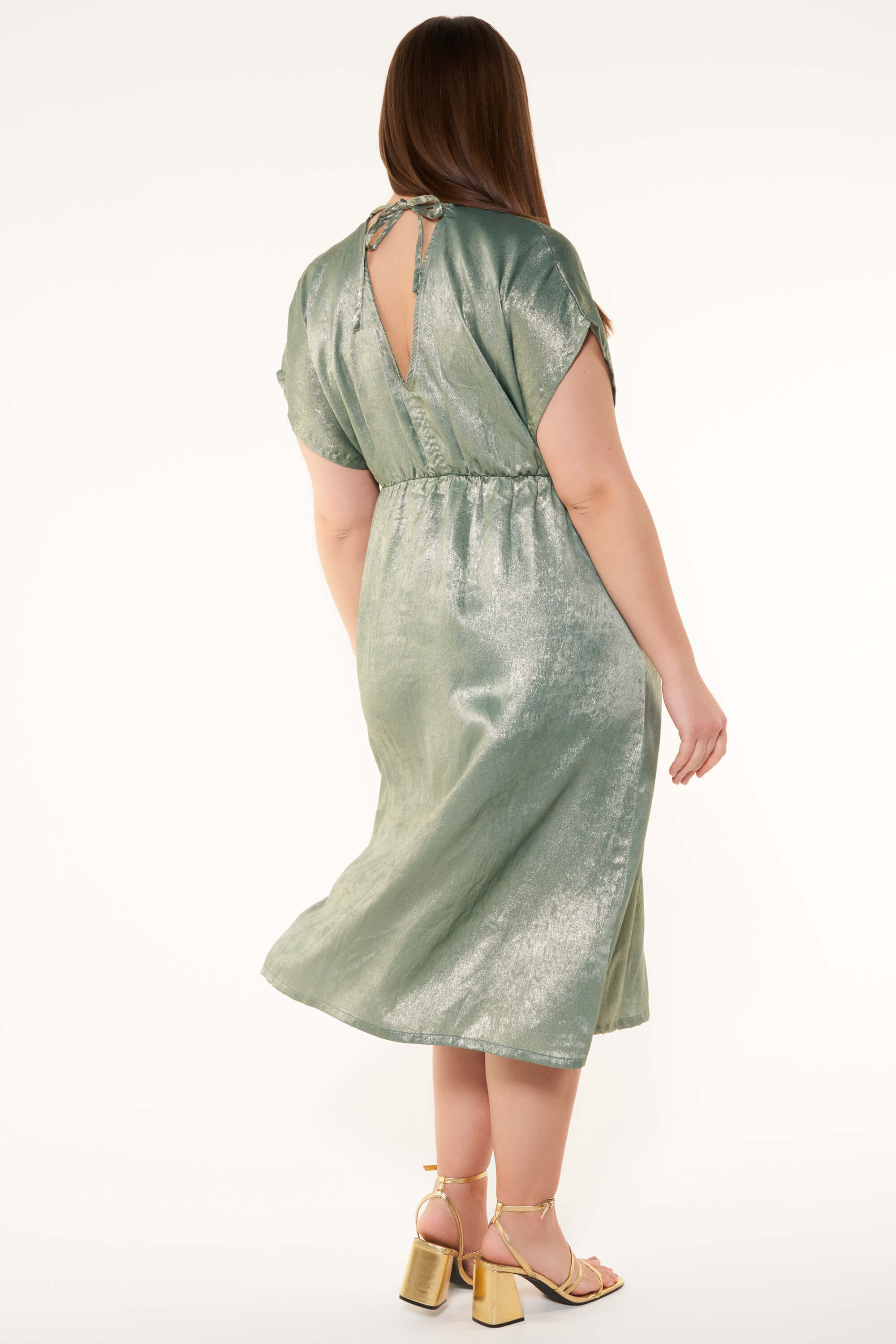 Vestido met&aacute;lico image number 3