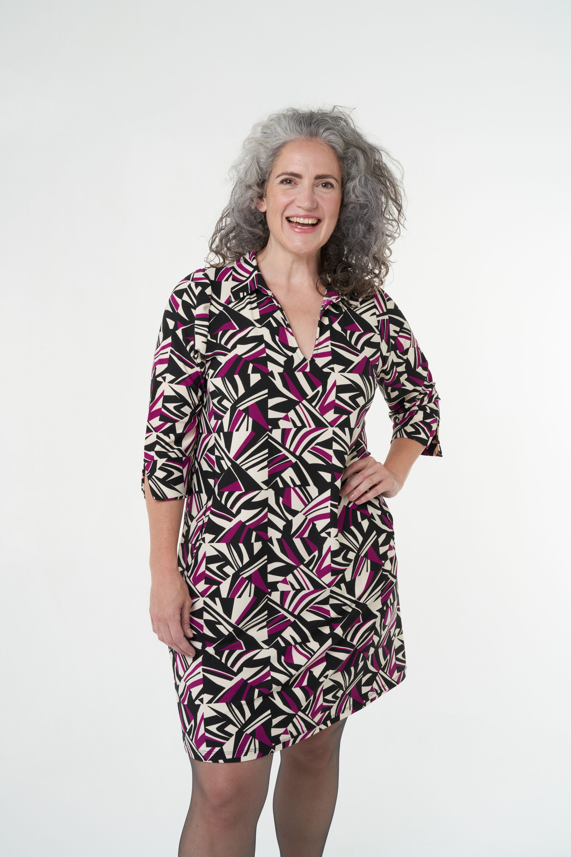 Vestido midi con estampado  image number 0