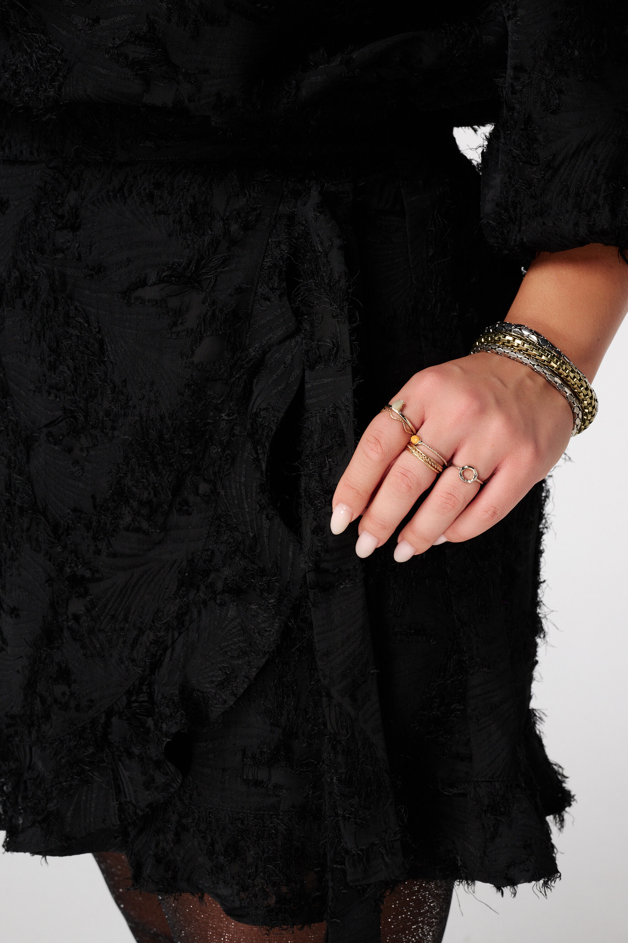 Skort con efecto cruzado image number 4