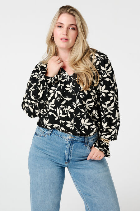 Top estampado y con textura Top estampado y con textura