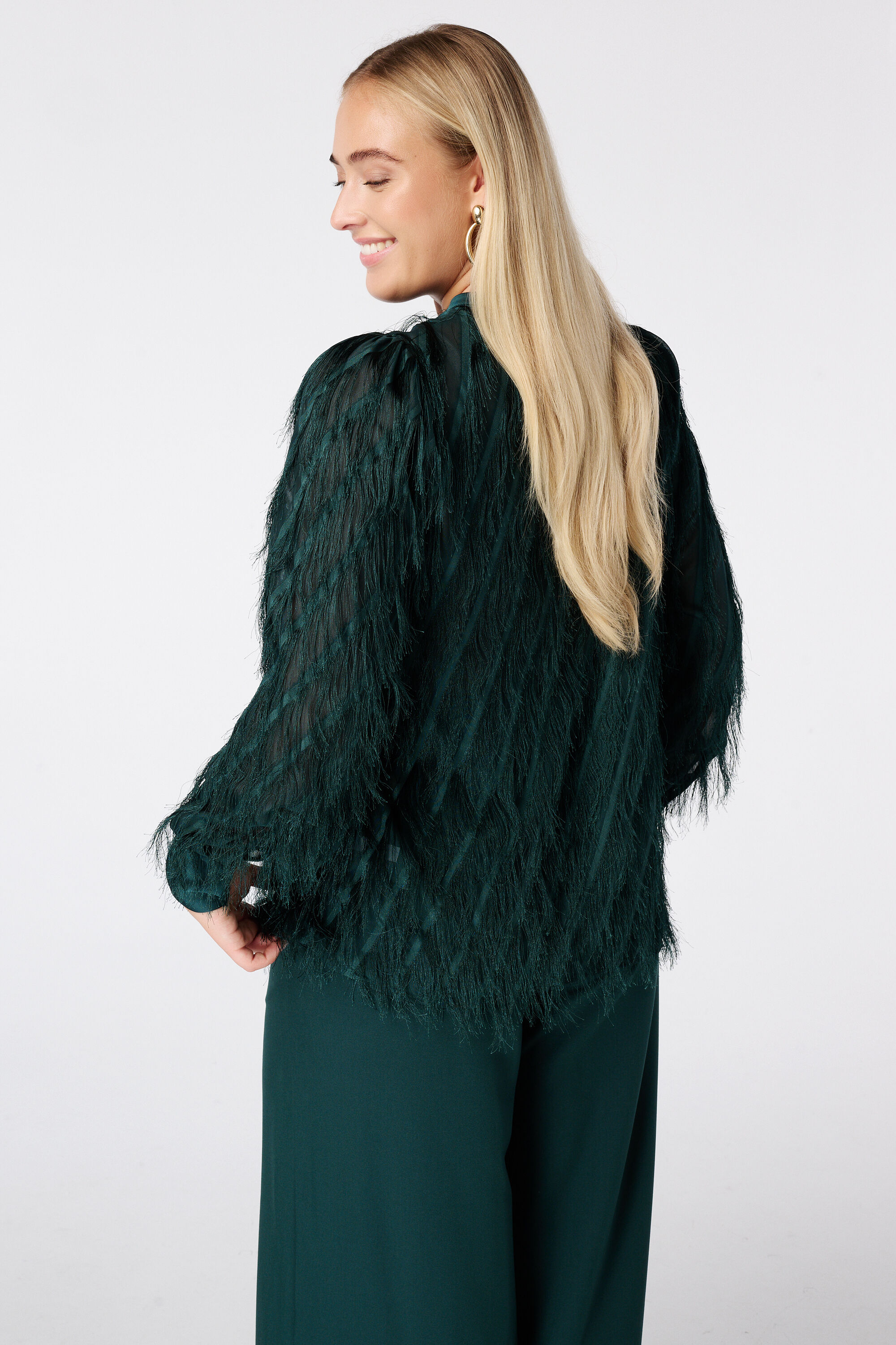 Blusa de cuello redondo image number 3