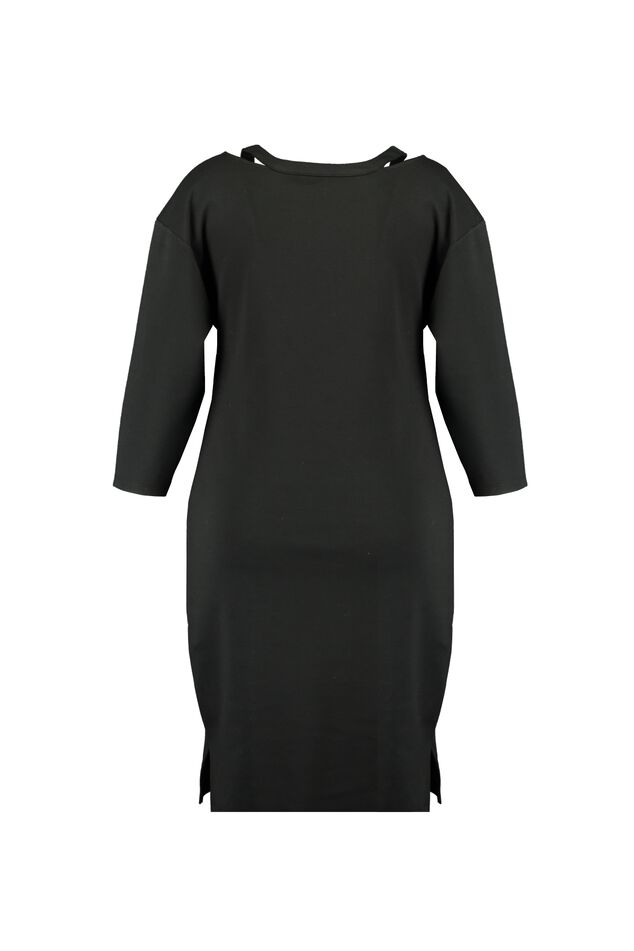 Vestido con cuello de pico image number 2