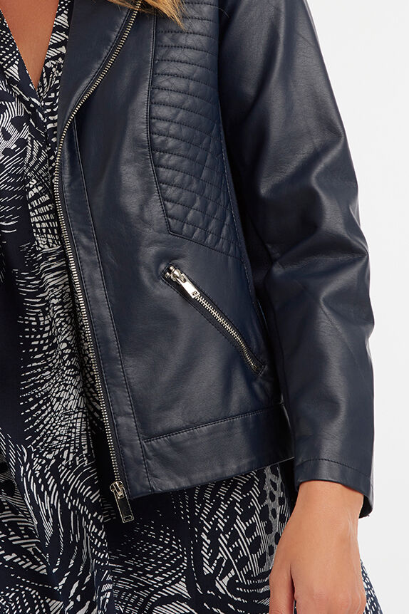 Chaqueta de cuero PU image number 5