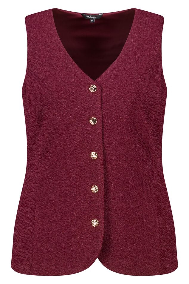 Chaleco con botones y lurex image number 1