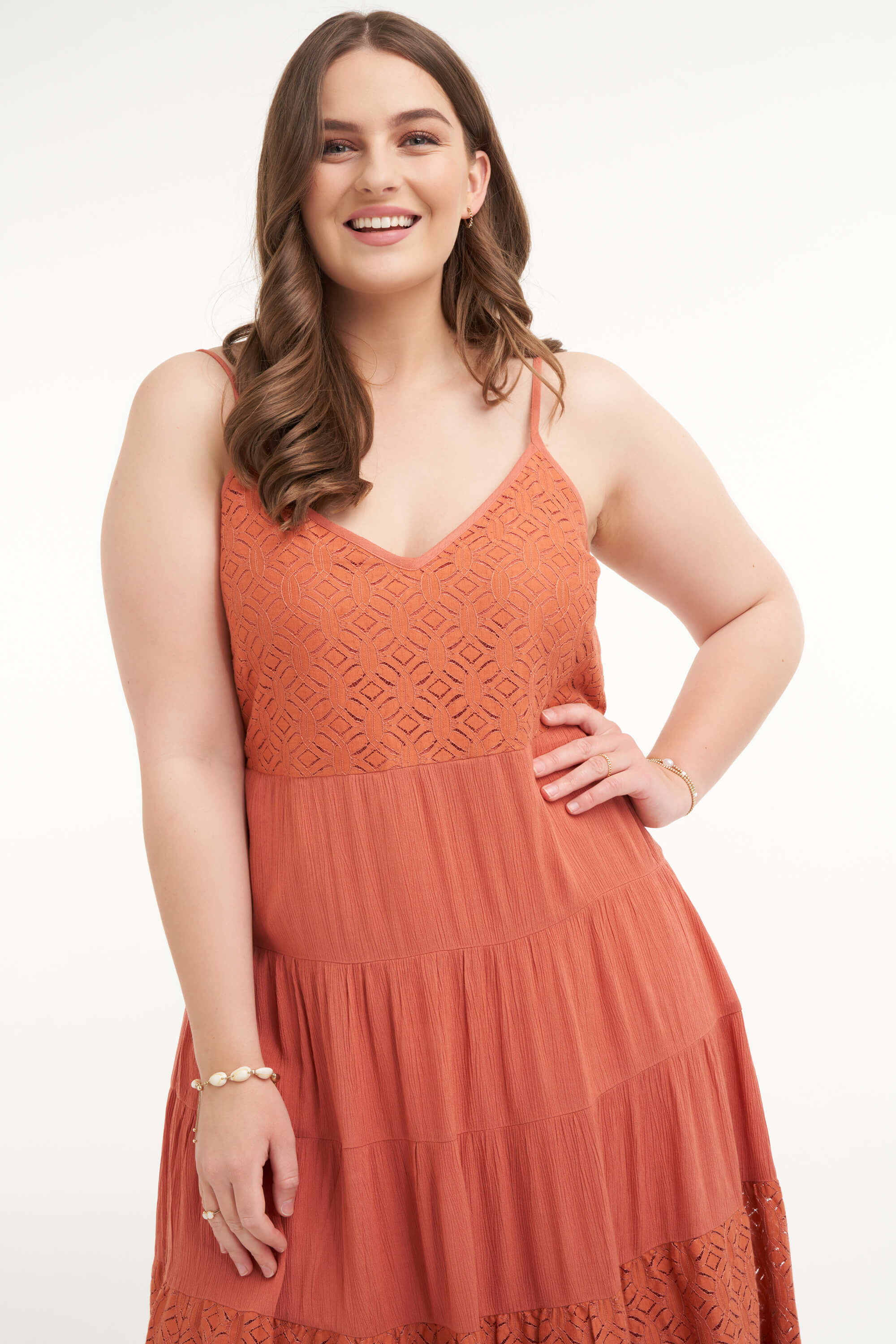 Vestido con corte en A image number 5