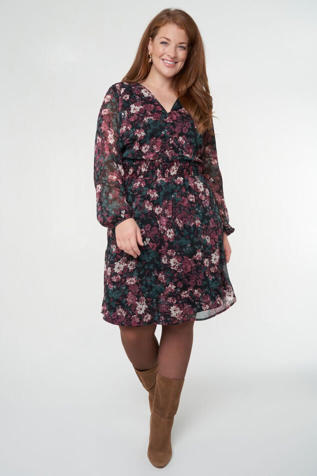Vestido con estampado floral image number 0