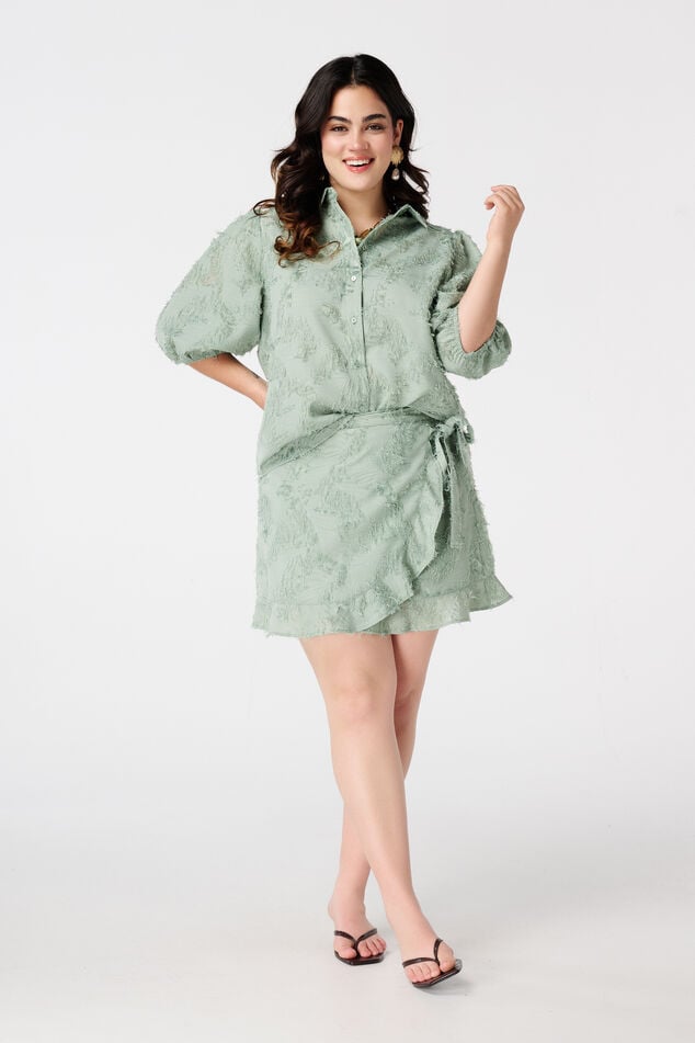 Skort con efecto cruzado image number 0