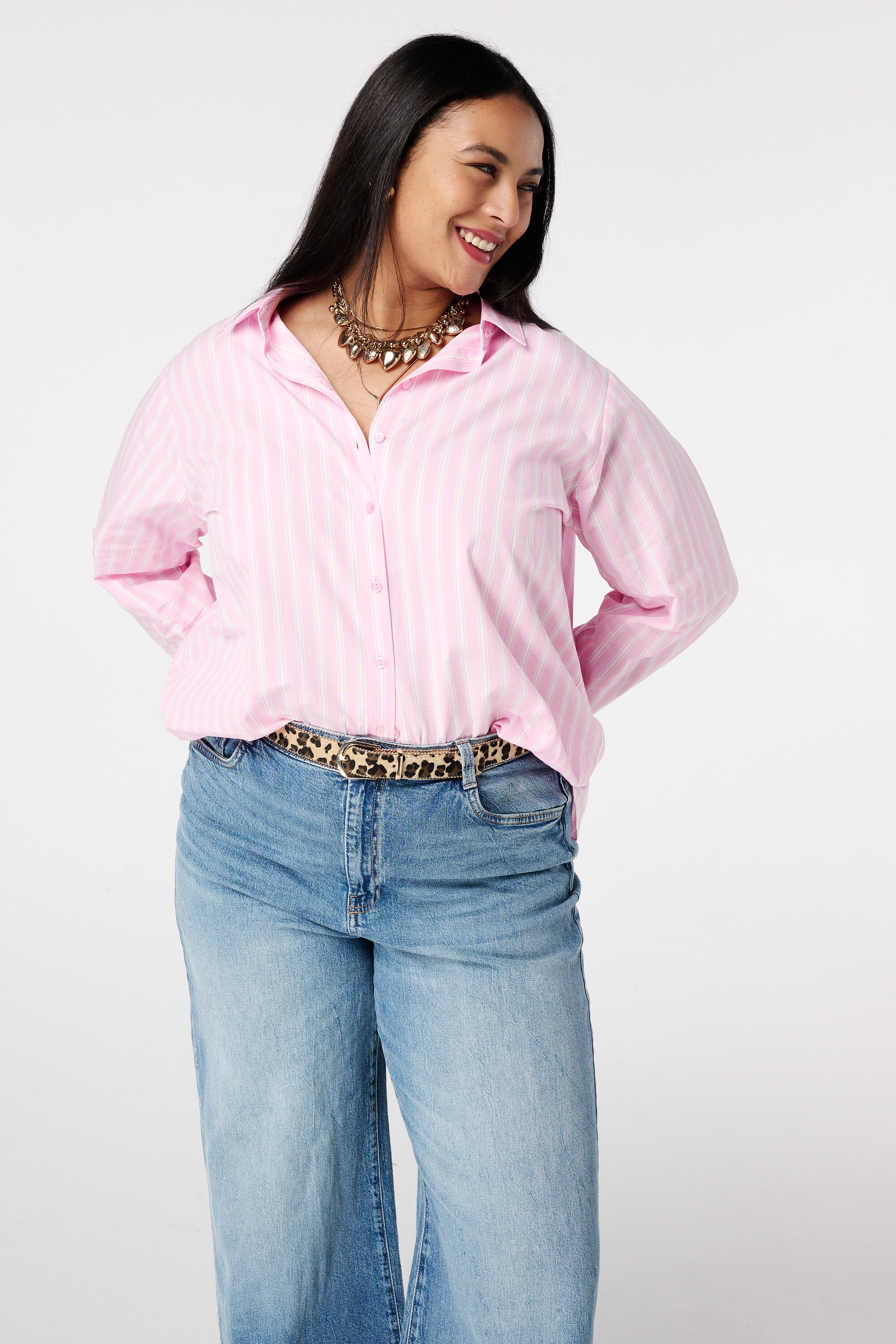 Cintur&oacute;n con estampado animal