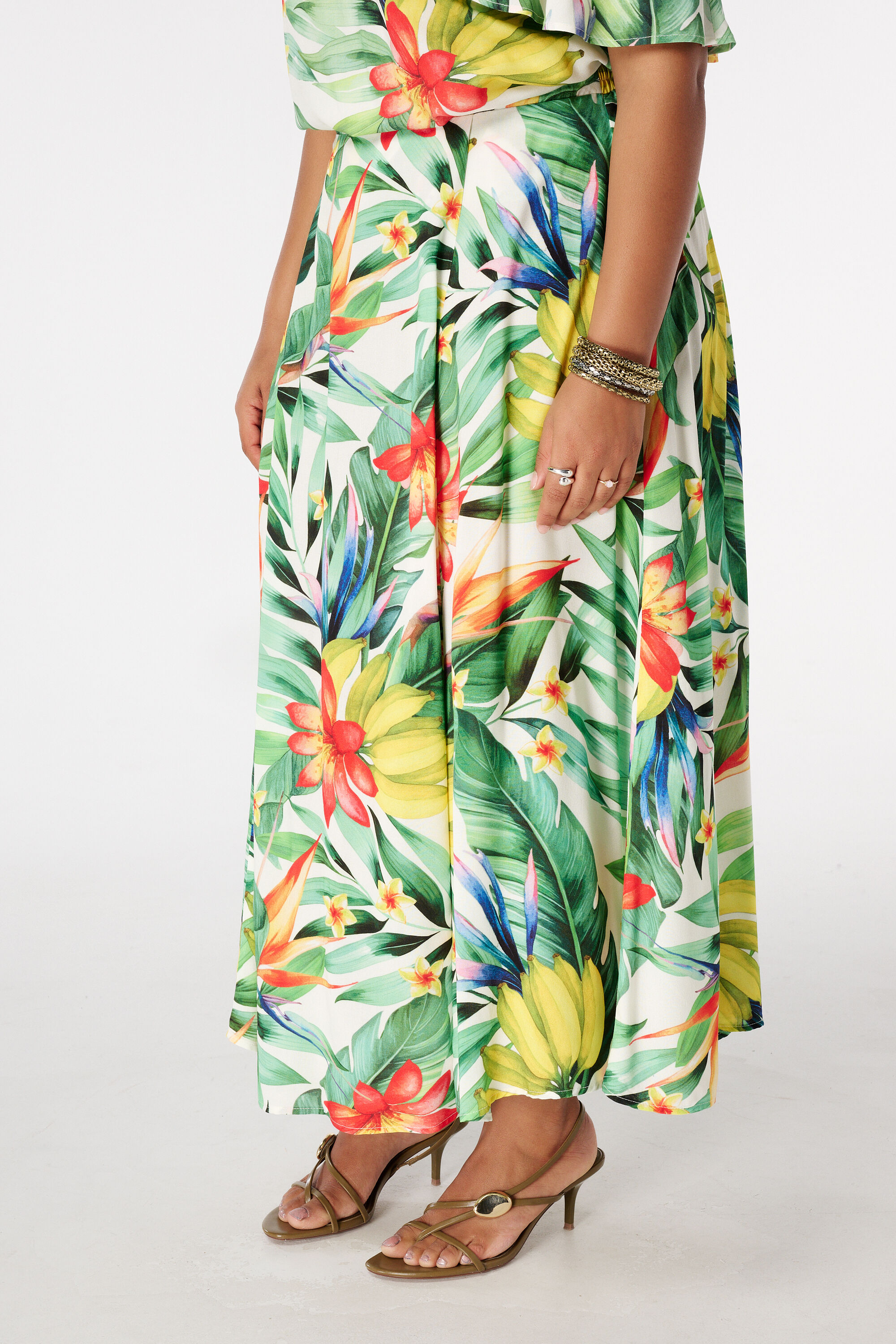 Falda maxi con estampado image number 5