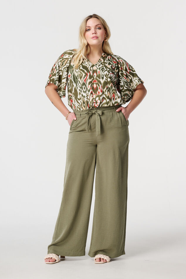Pantalones con una cintura elástica image number 0