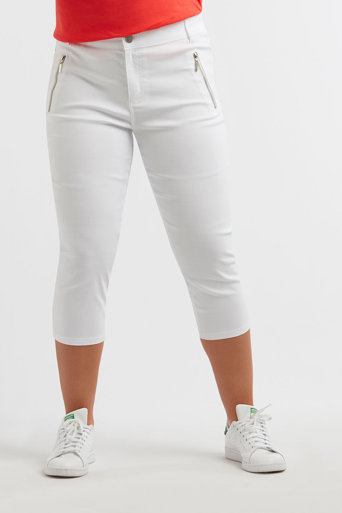 Pantalones pirata con cremalleras image number 4