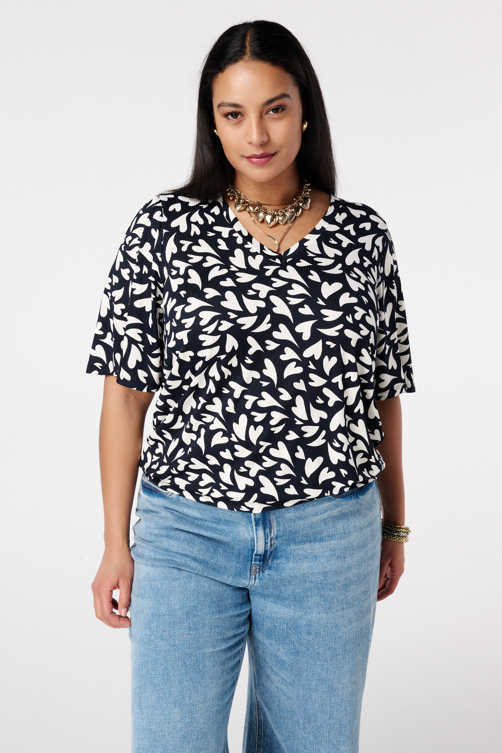 Top con mangas sueltas