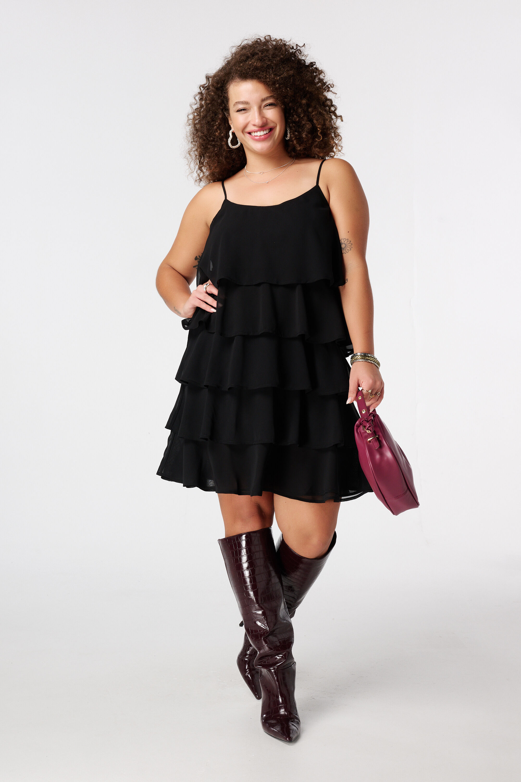 Vestido con volantes