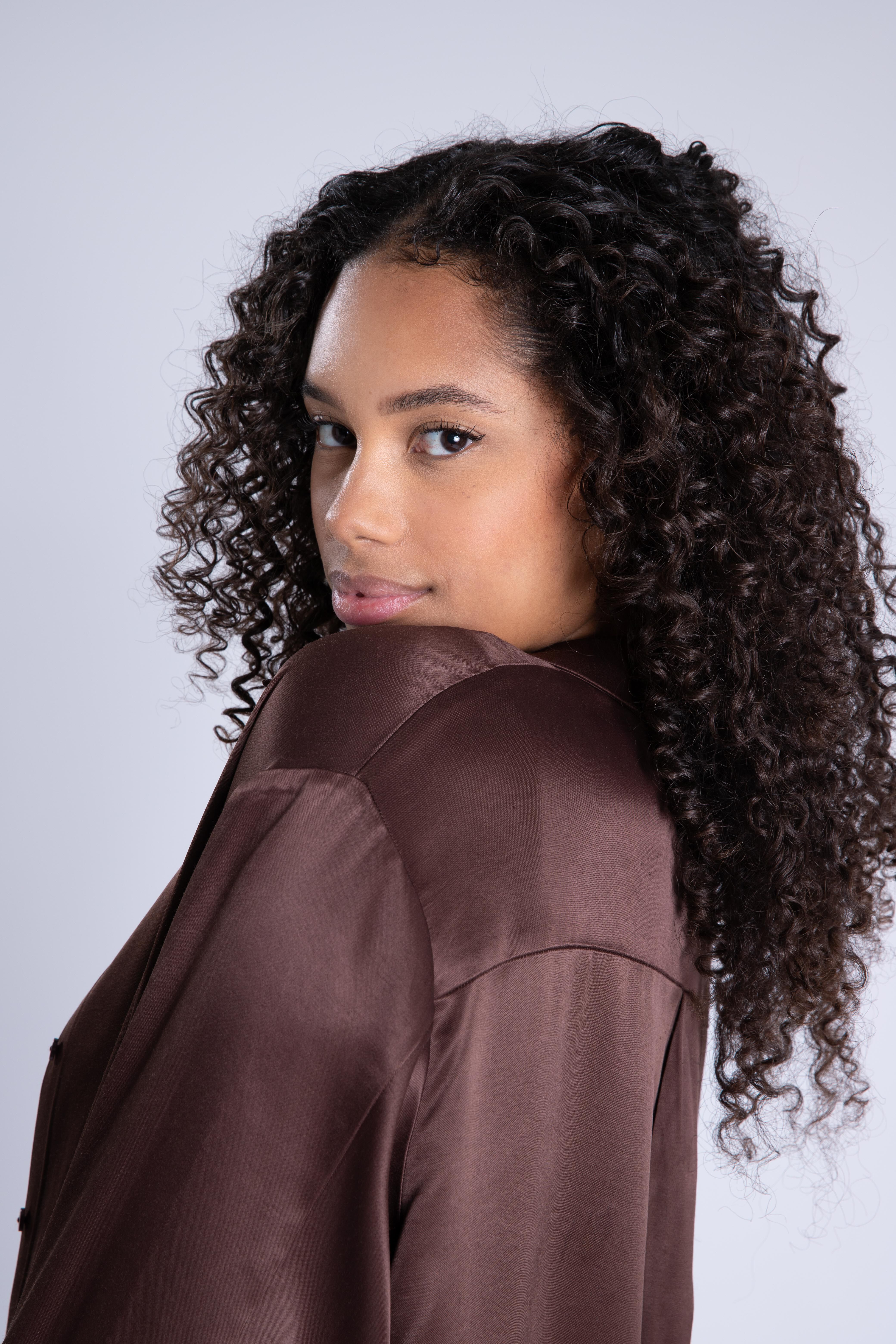 Blusa de sat&eacute;n  image number 4