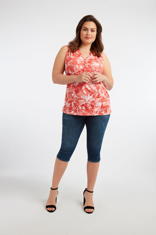 Top sin mangas con efecto desgastado image number 4