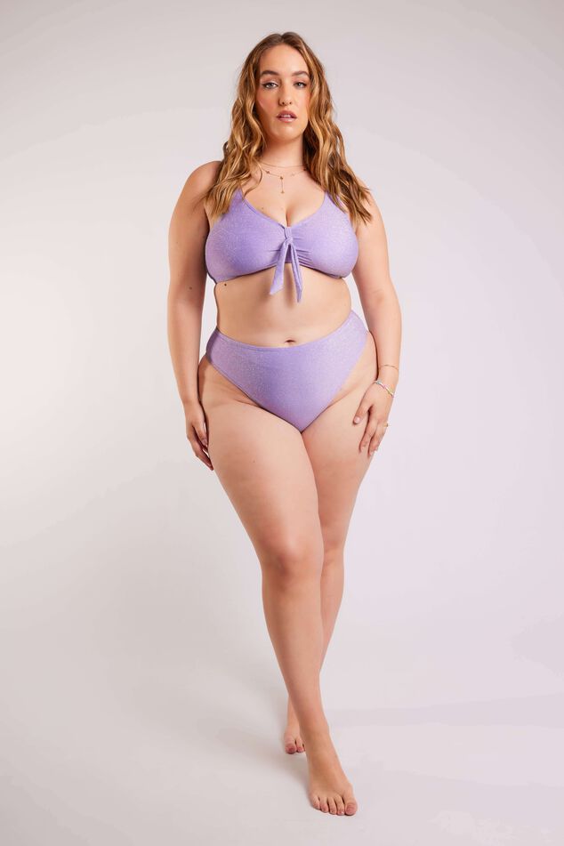 Sujetador de bikini con purpurina image 7