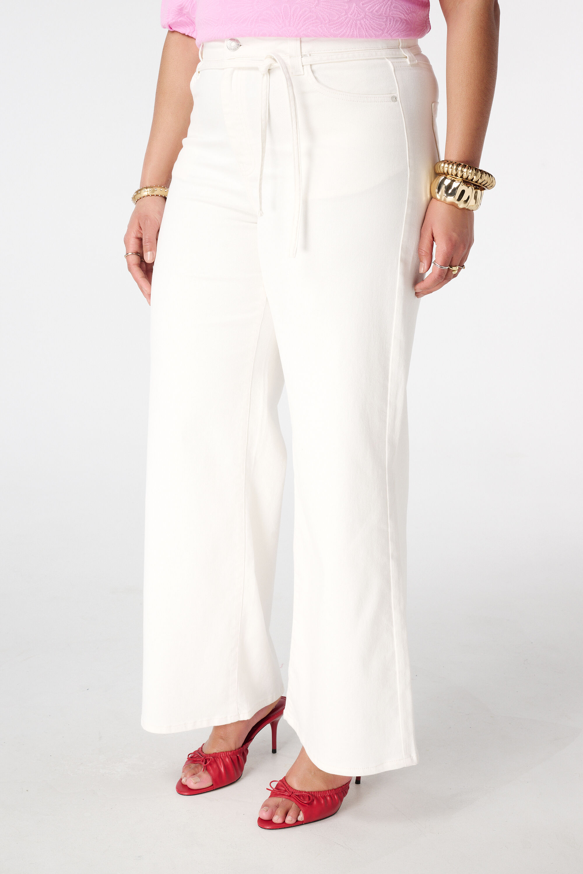 Vaquero wide leg con cord&oacute;n image number 5