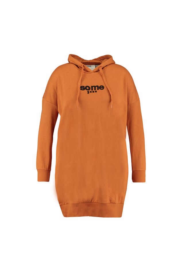 Vestido tipo jersey con capucha image number 1
