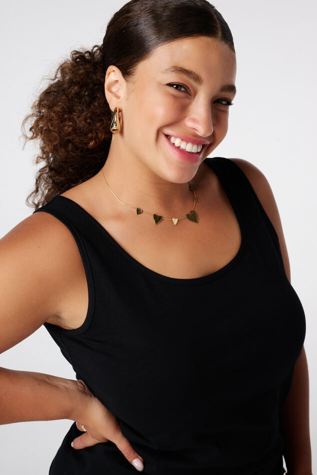 Pack de 2 camisetas interiores de algodón extra largas image number 2