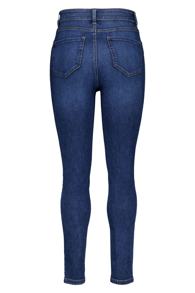 Vaqueros pitillo de tiro alto CHERRY image number 2